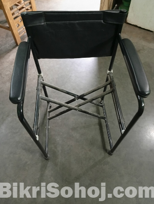 Foldable Steel Commode Toilet Chair with Backrest